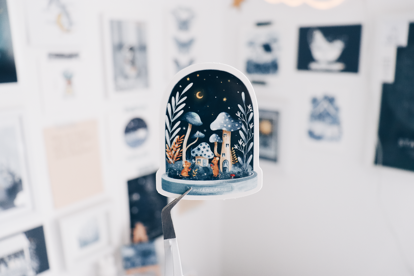 Sticker - Mushroom Mouse Globe
