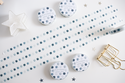 Washi Tape - 10MM Blue Daisies