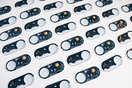 Sticker - Night and Day (Set of 2 Stickers)