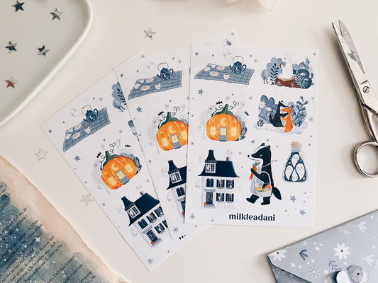 Sticker Sheet - Autumn Animals