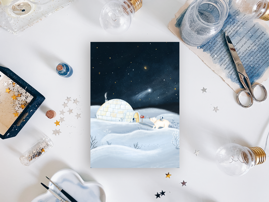 Postcard - Winter Polar Lights