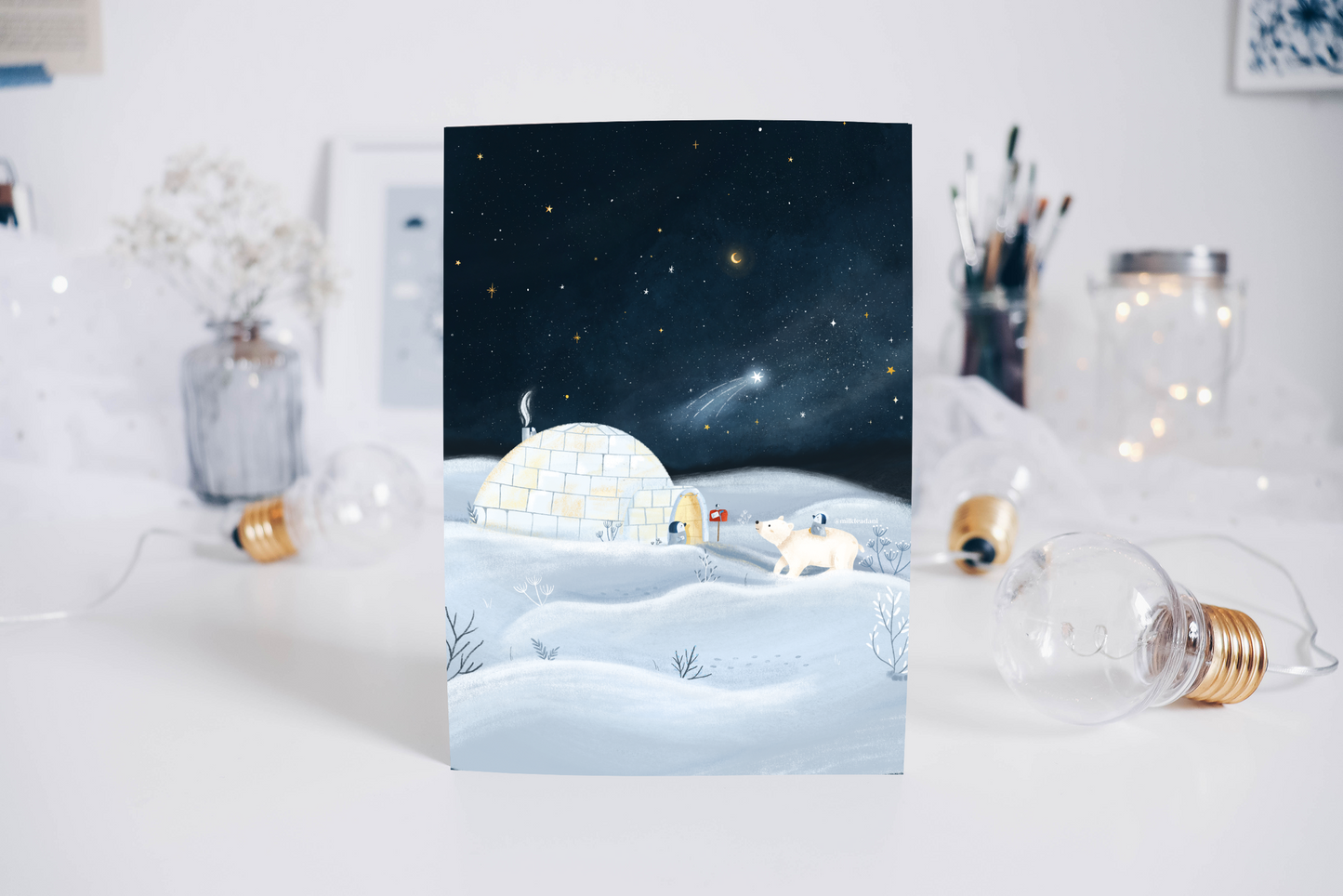 Postcard - Winter Polar Lights