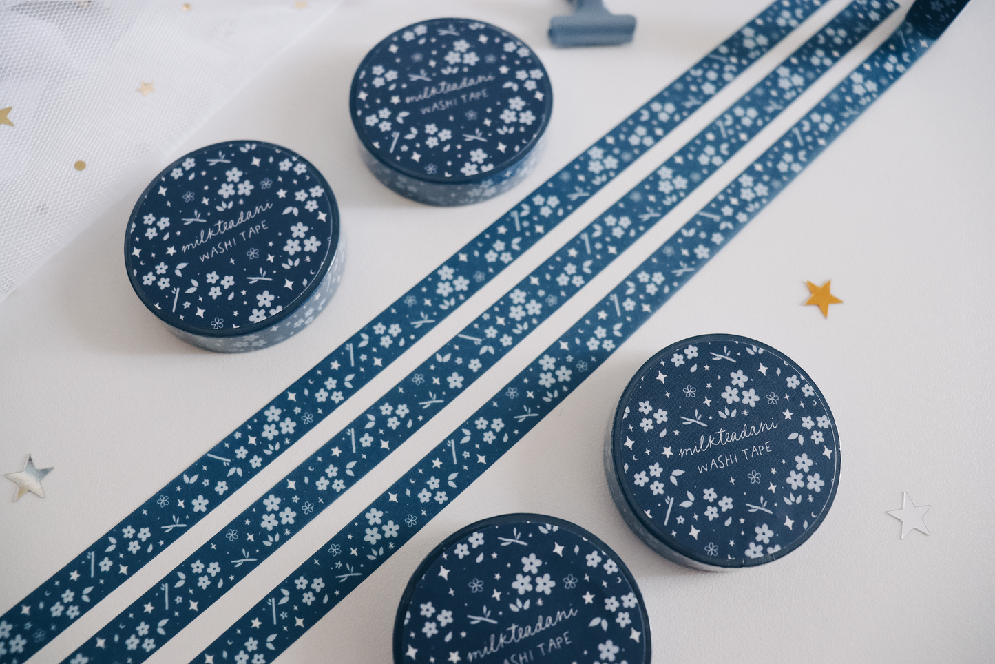 Washi Tape - 10MM Midnight Hanami