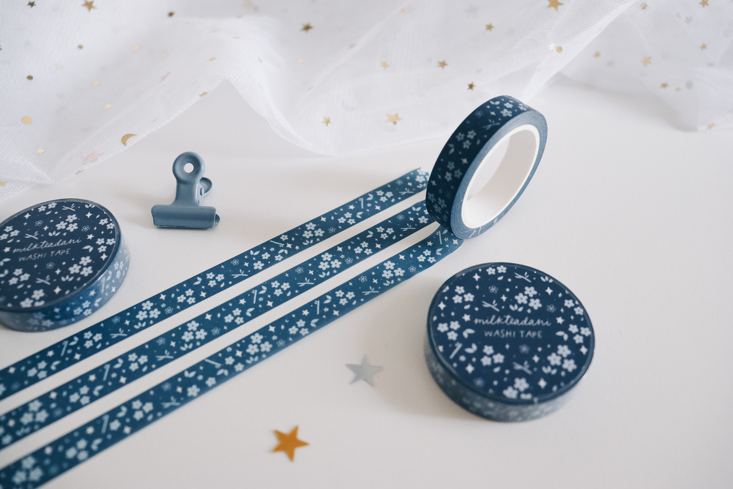 Washi Tape - 10MM Midnight Hanami