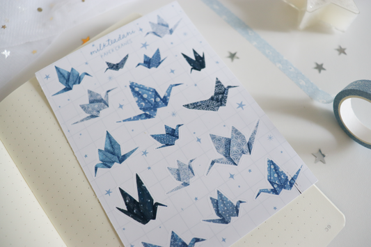 Sticker Sheet - Paper Cranes