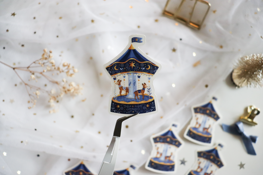 Sticker - Deer Carousel