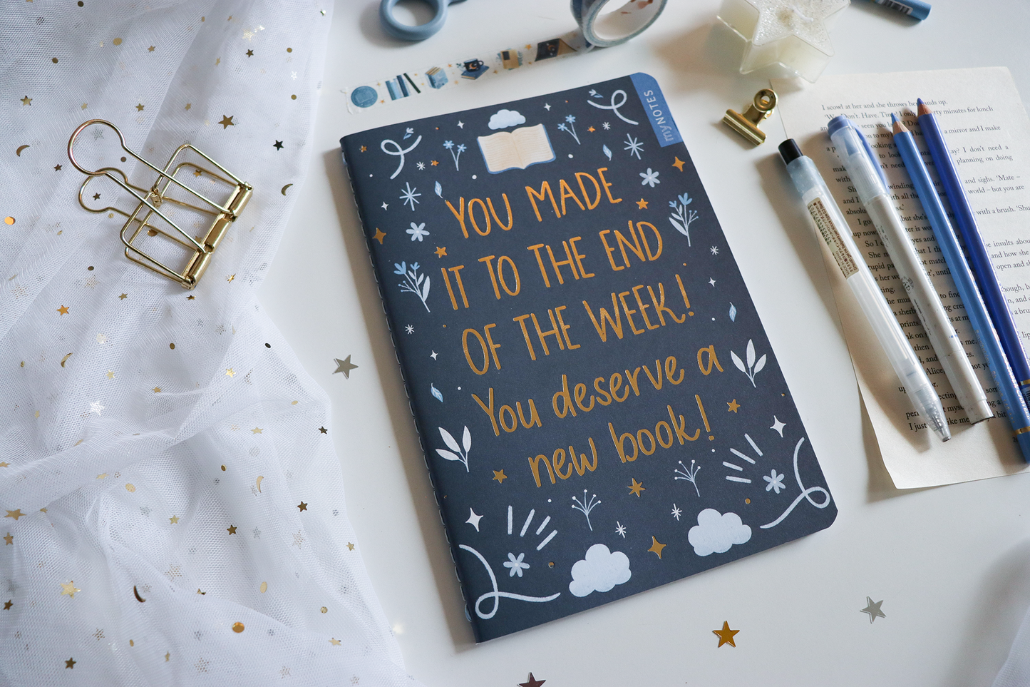 Notebook - You made it to the end of the week! You deserve a new book!