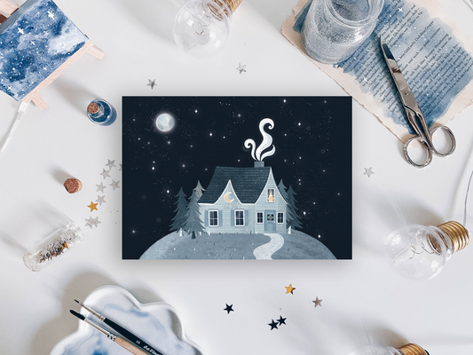 Postcard - House in the Mountains