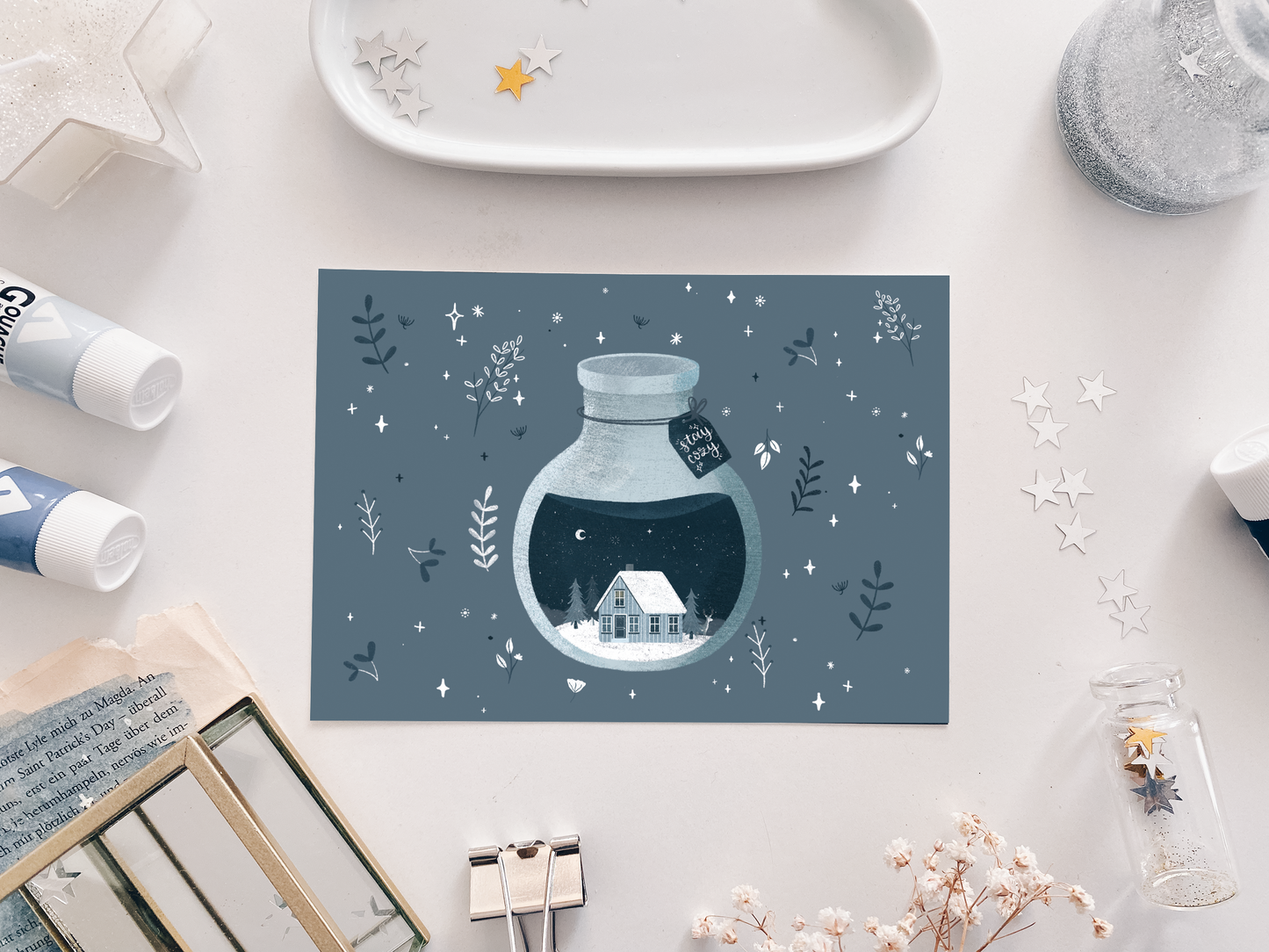 Postcard - Winter Bottle