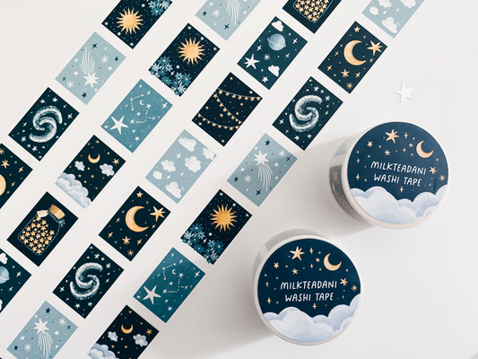 Washi Tape - 25MM Celestial Illustrations