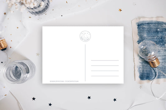 Postcard - Starry Night Whales