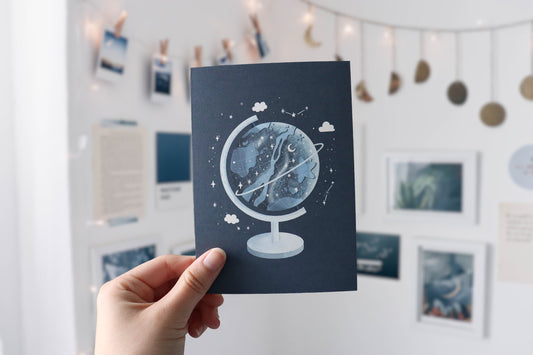Postcard - Magic Globe