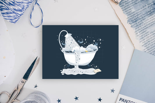 Postcard - Magical Bubble Bathtub