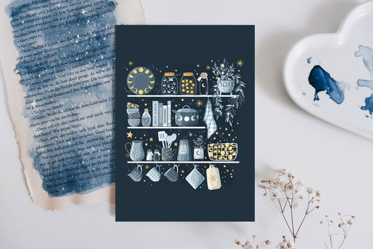 Postcard - Magic Kitchen Shelves