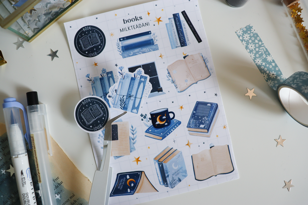Sticker Sheet - Books