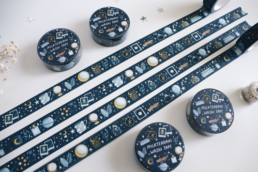 Washi Tape - 15MM Celestial Things Dark