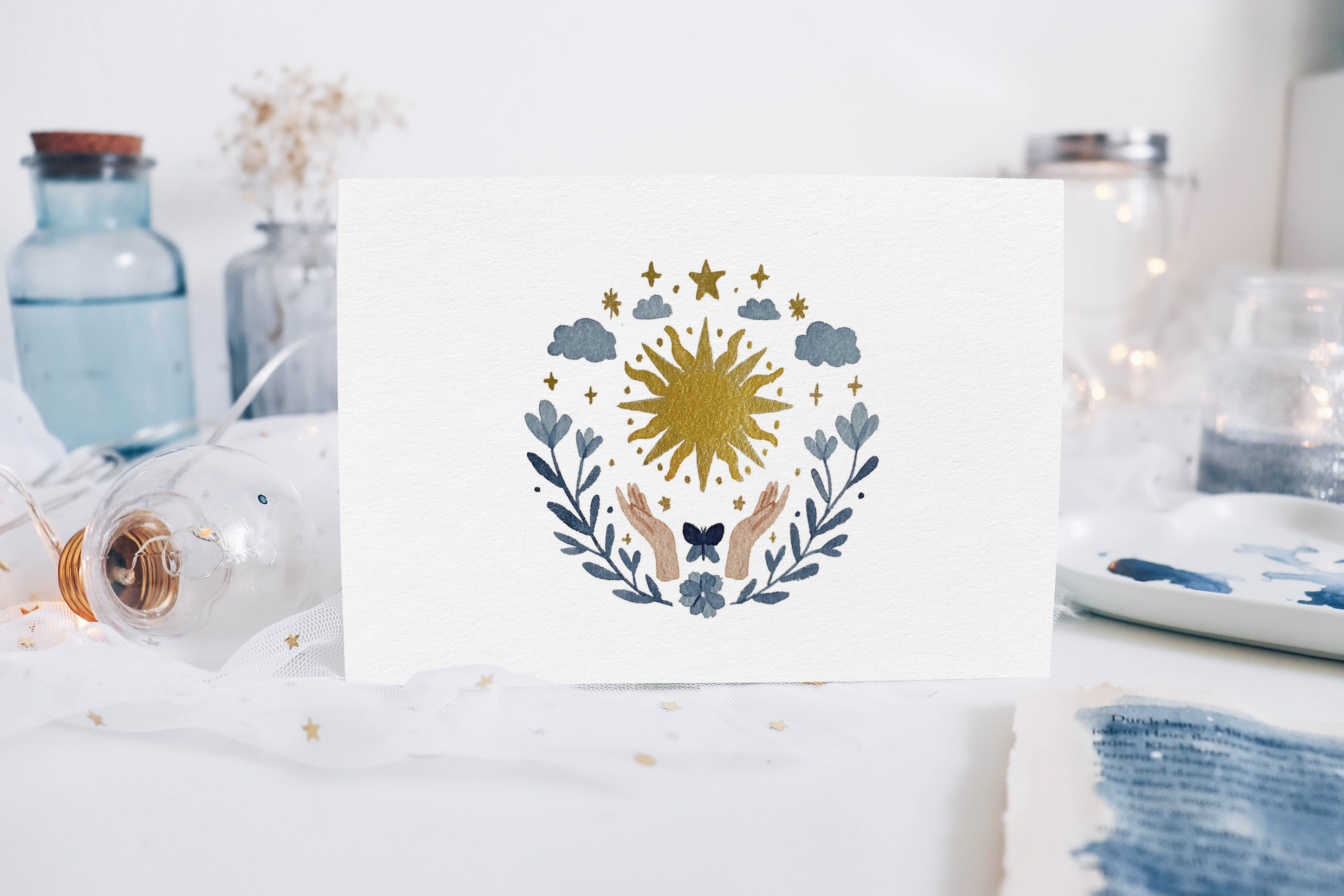 Postcard - Watercolor Sun