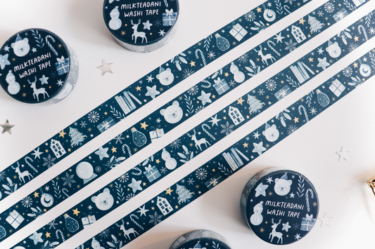 Washi Tape - 15MM Winter Vibes Dark