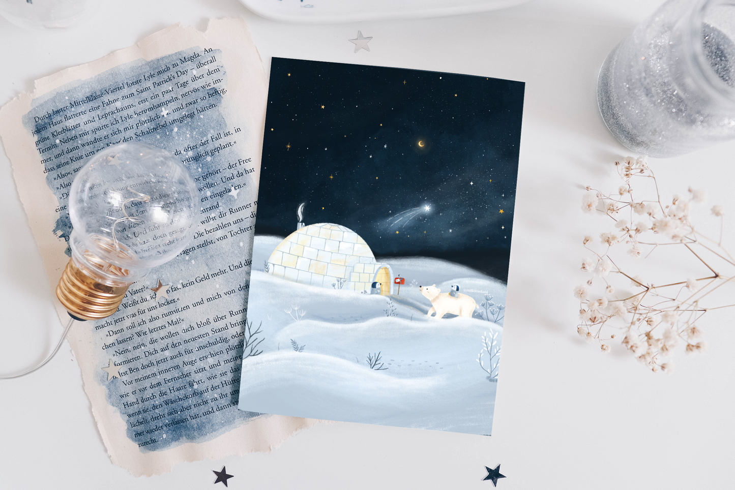 Postcard - Winter Polar Lights