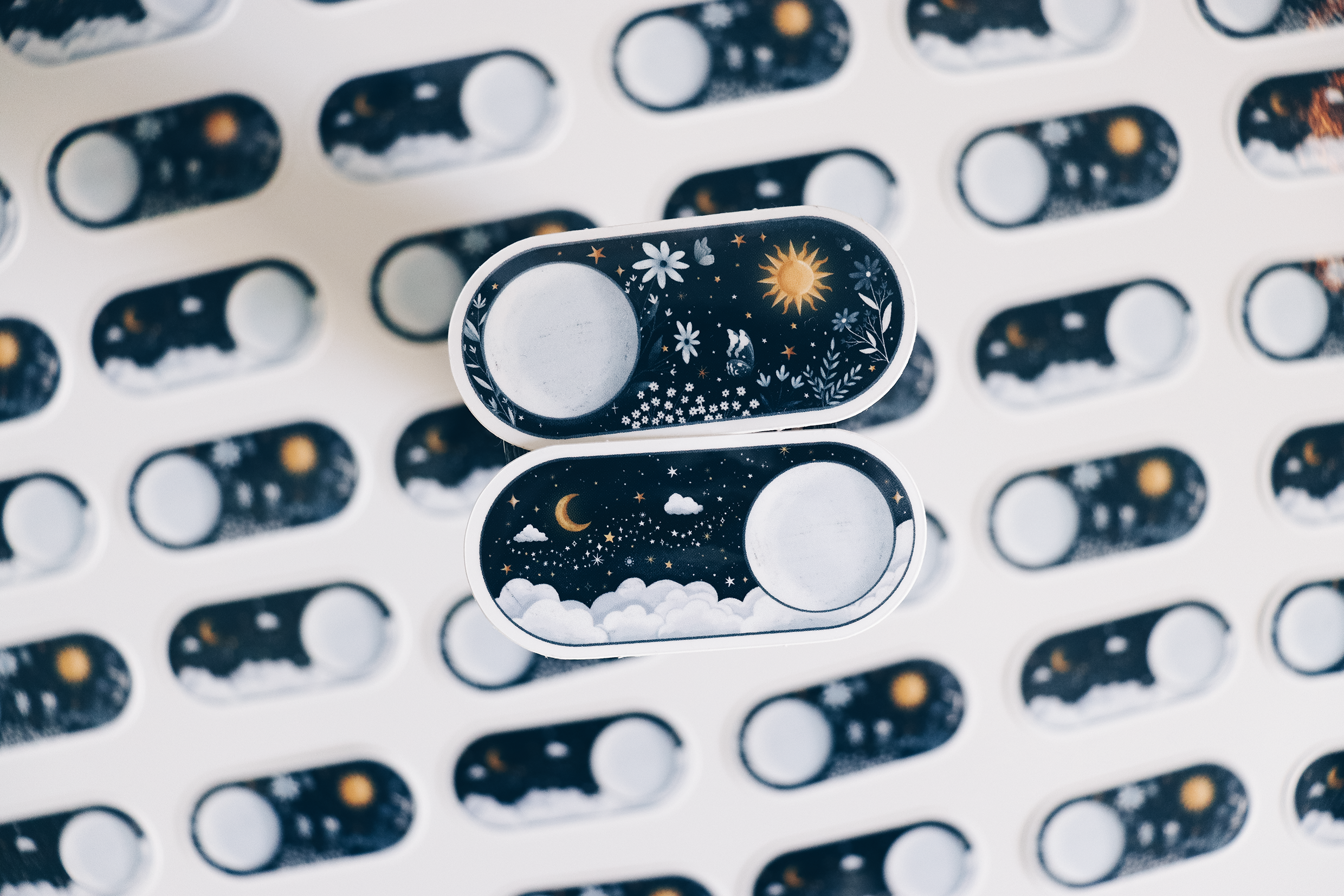Sticker - Night and Day (Set of 2 Stickers)