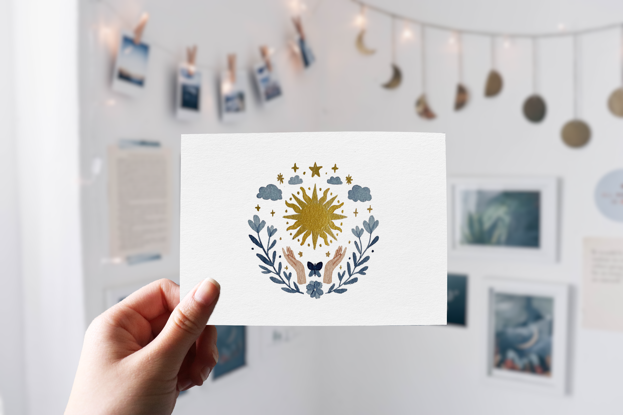 Postcard - Watercolor Sun
