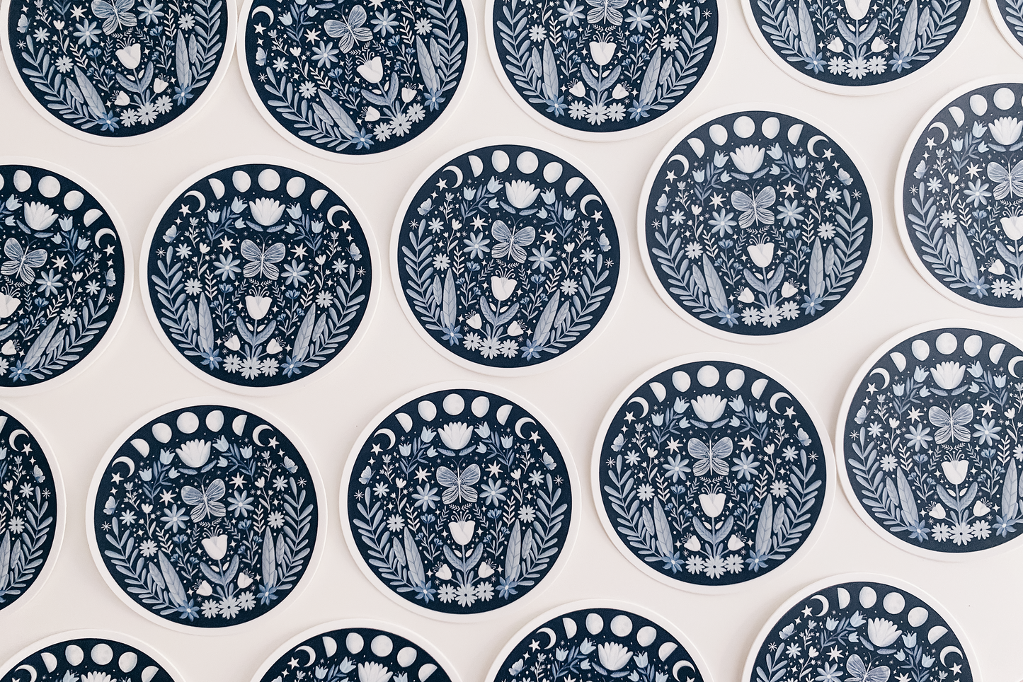 Sticker - Floral Moon Phases