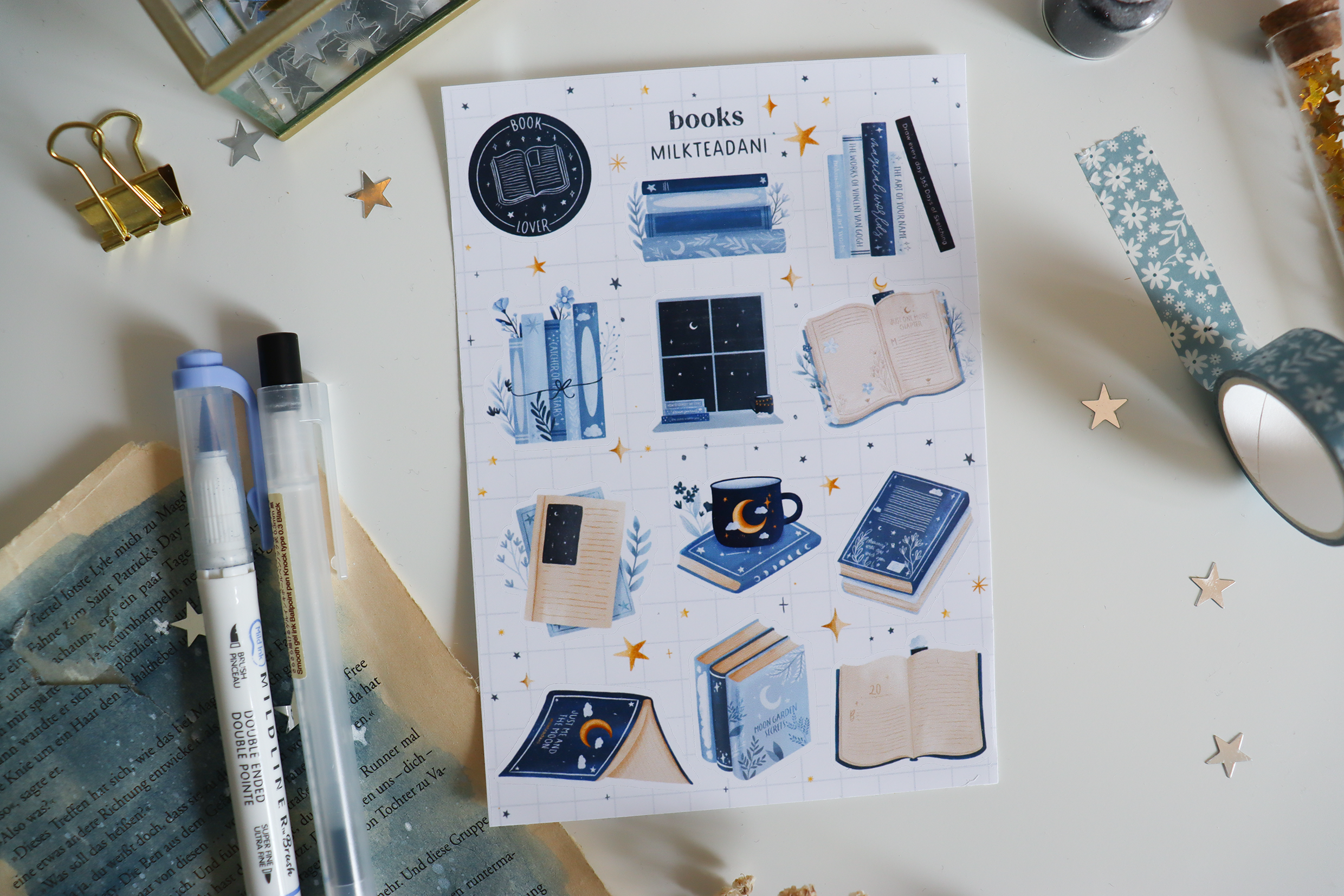 Sticker Sheet - Books