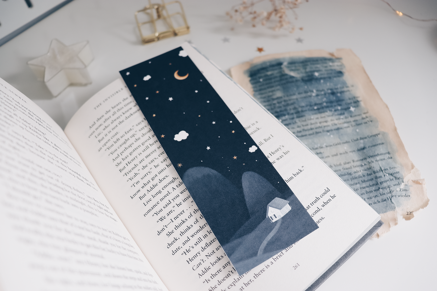 Bookmark - Starry Night Cabin