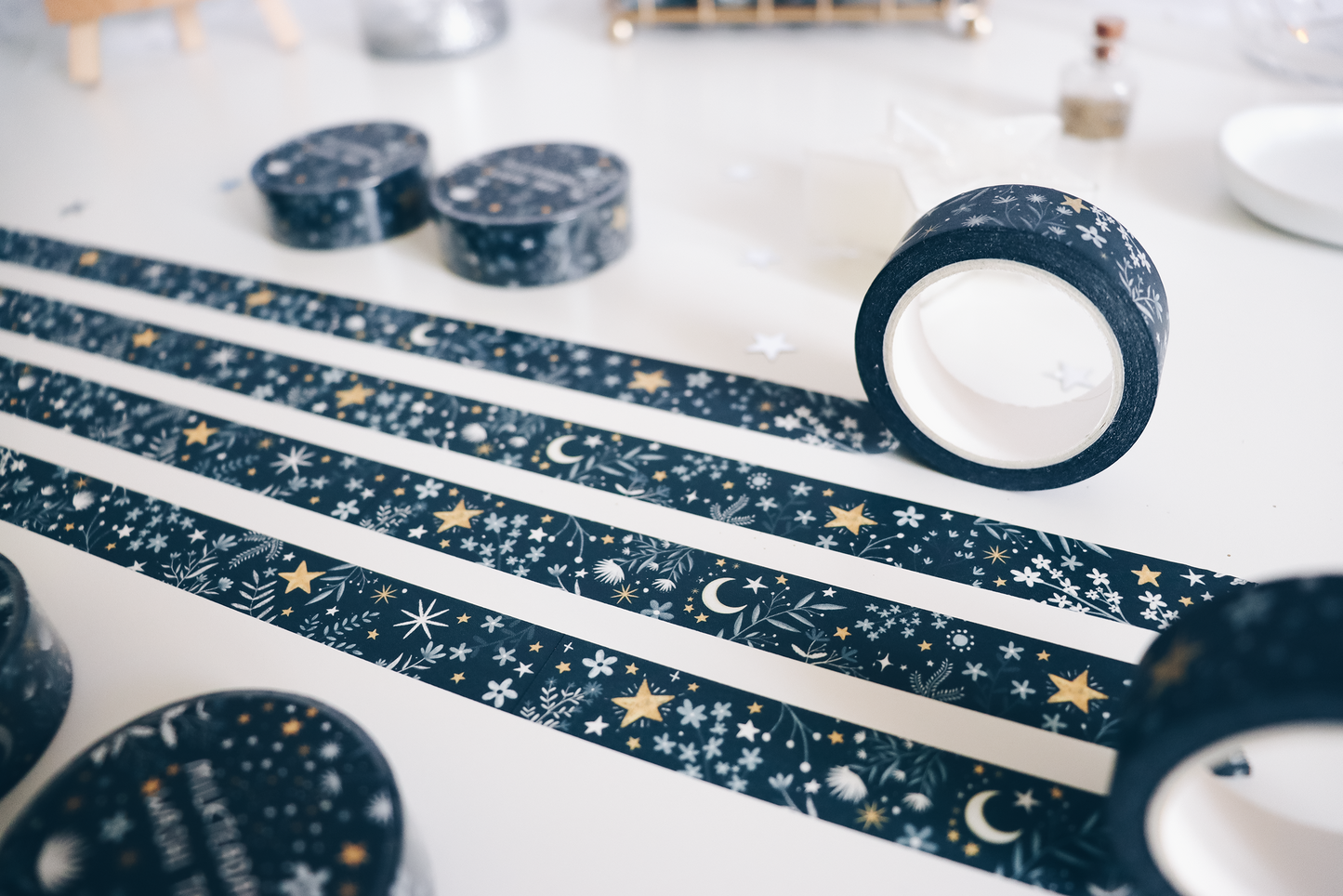 Washi Tape - 15MM Floral Moon