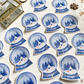 Sticker - Winter Globe Fox & Squirrel (Handmade Sticker)