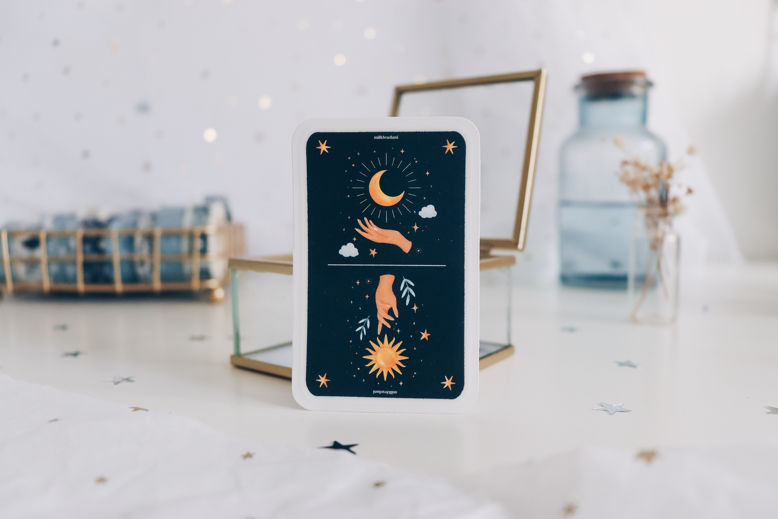 Sticker - Moon and Sun Card