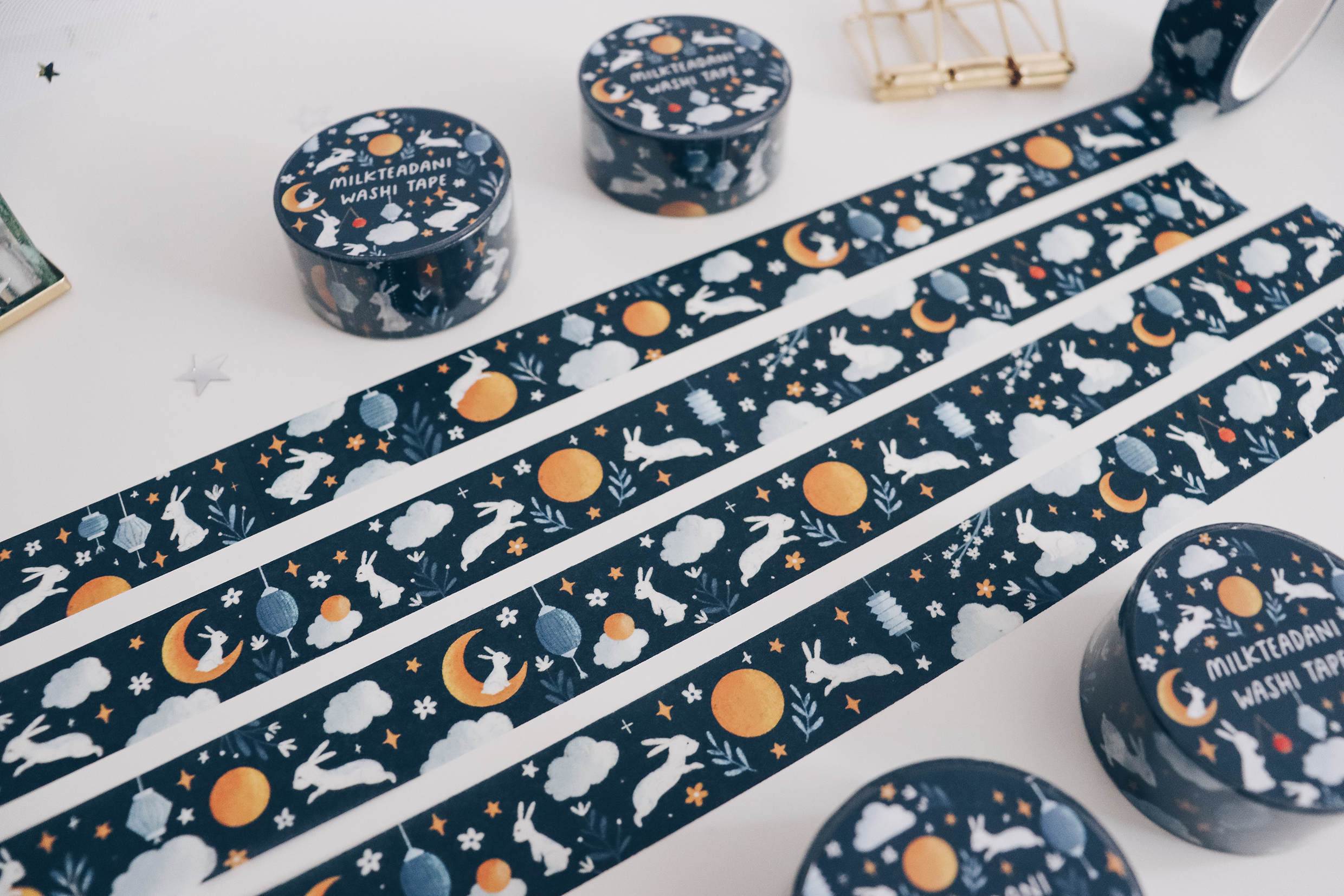 Washi Tape - 20MM Moon Bunnies