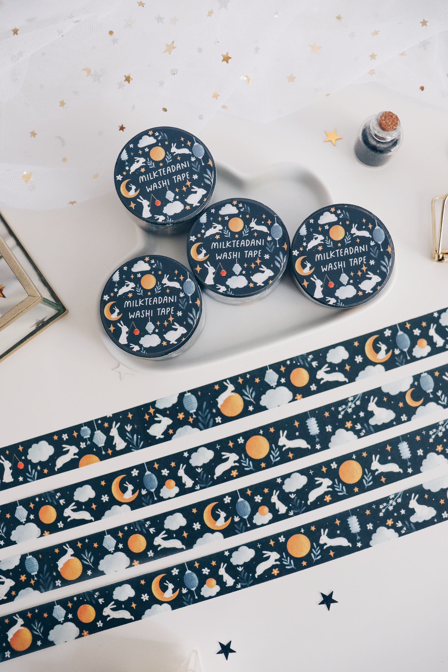 Washi Tape - 20MM Moon Bunnies