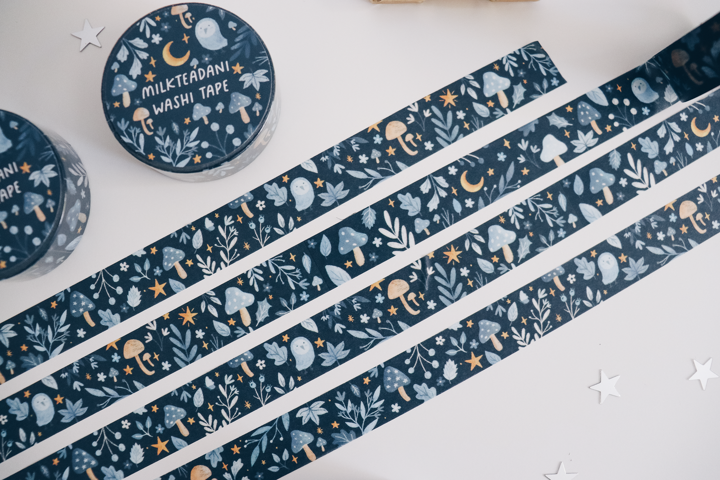 Washi Tape - 15MM Autumn Florals (Dark)