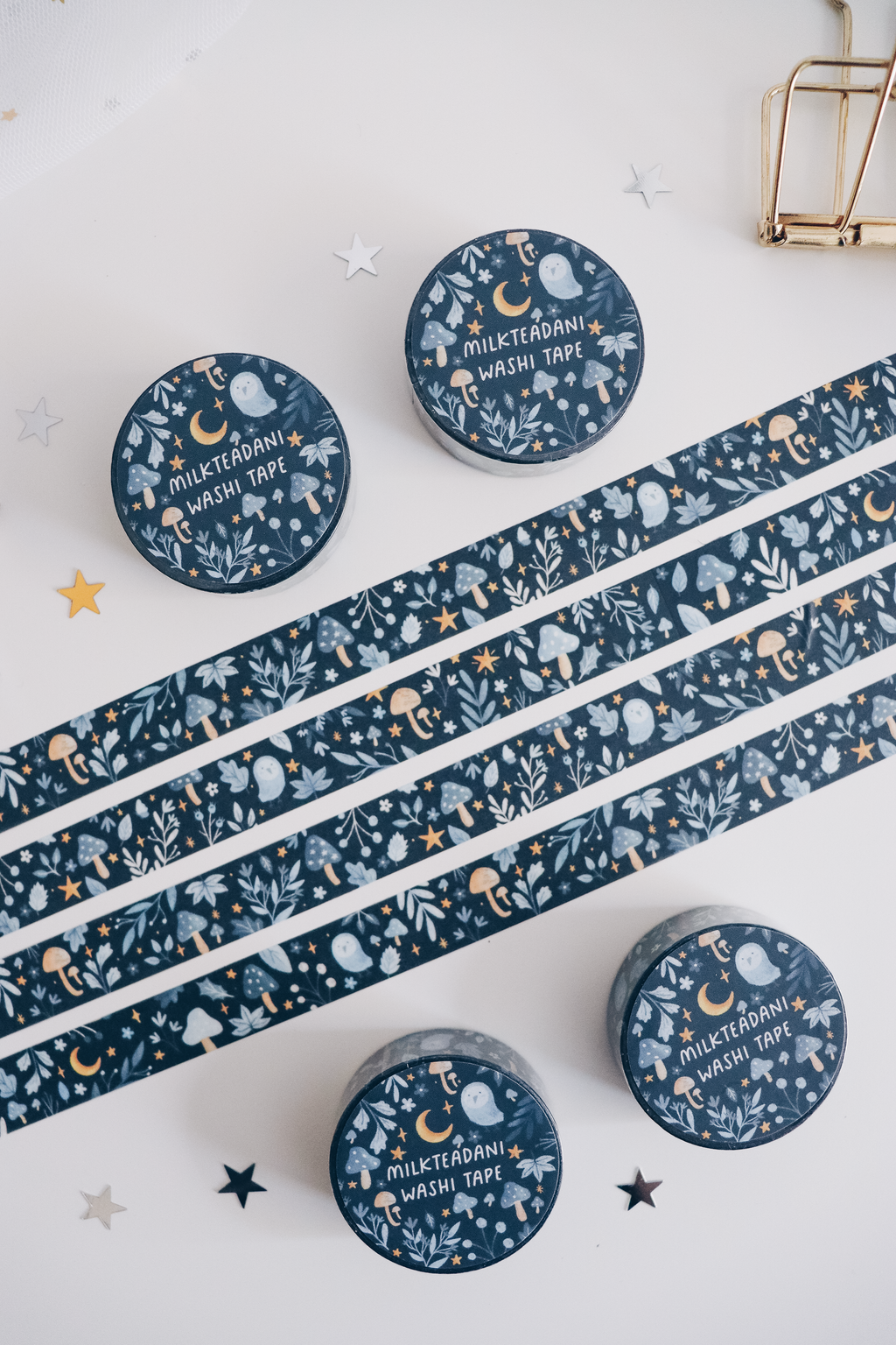 Washi Tape - 15MM Autumn Florals (Dark)
