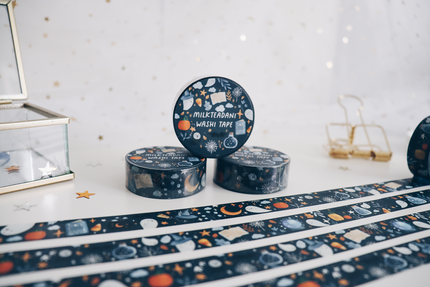 Washi Tape - 15MM Halloween Vibes Dark