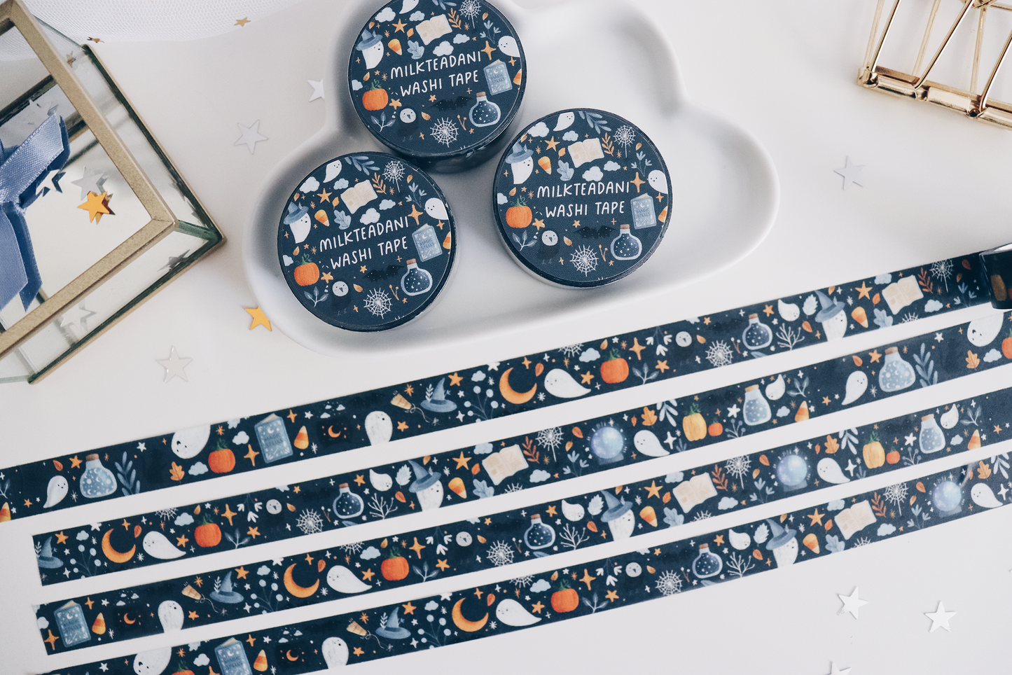 Washi Tape - 15MM Halloween Vibes Dark