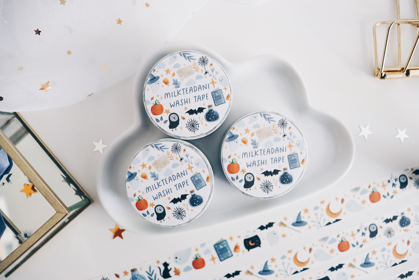 Washi Tape - 15MM Halloween Vibes Light