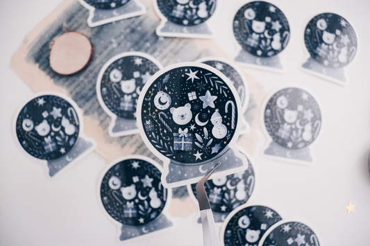 Sticker - Winter Snow Globe