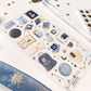 Clear Vinyl Sticker Sheet - Starry Books