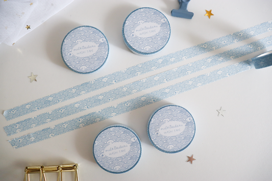 Washi Tape - 10MM Starry Seigaiha