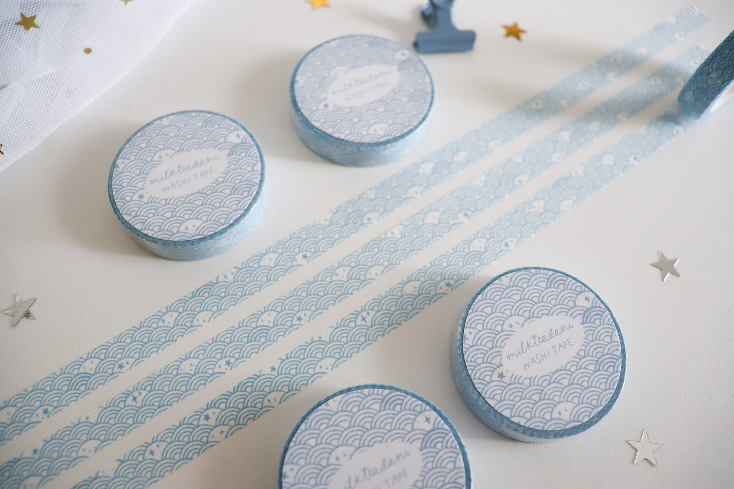 Washi Tape - 10MM Starry Seigaiha