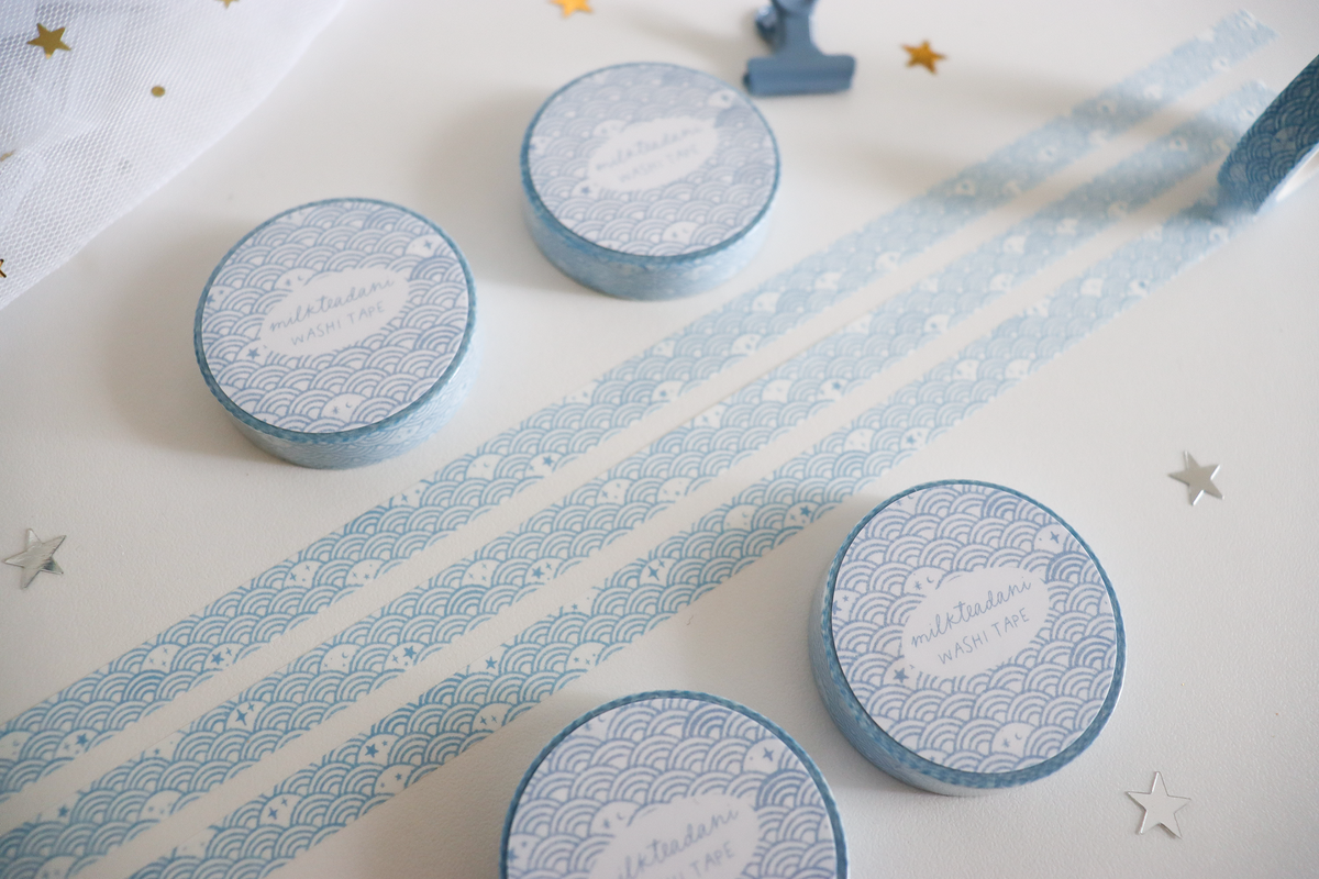 Washi Tape - 10MM Starry Seigaiha