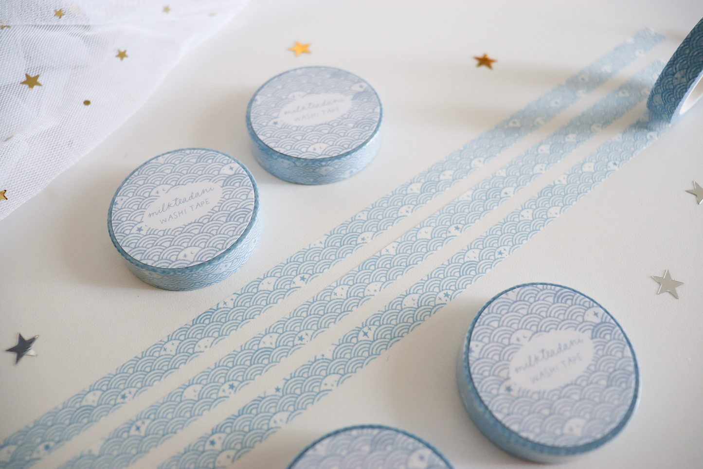 Washi Tape - 10MM Starry Seigaiha