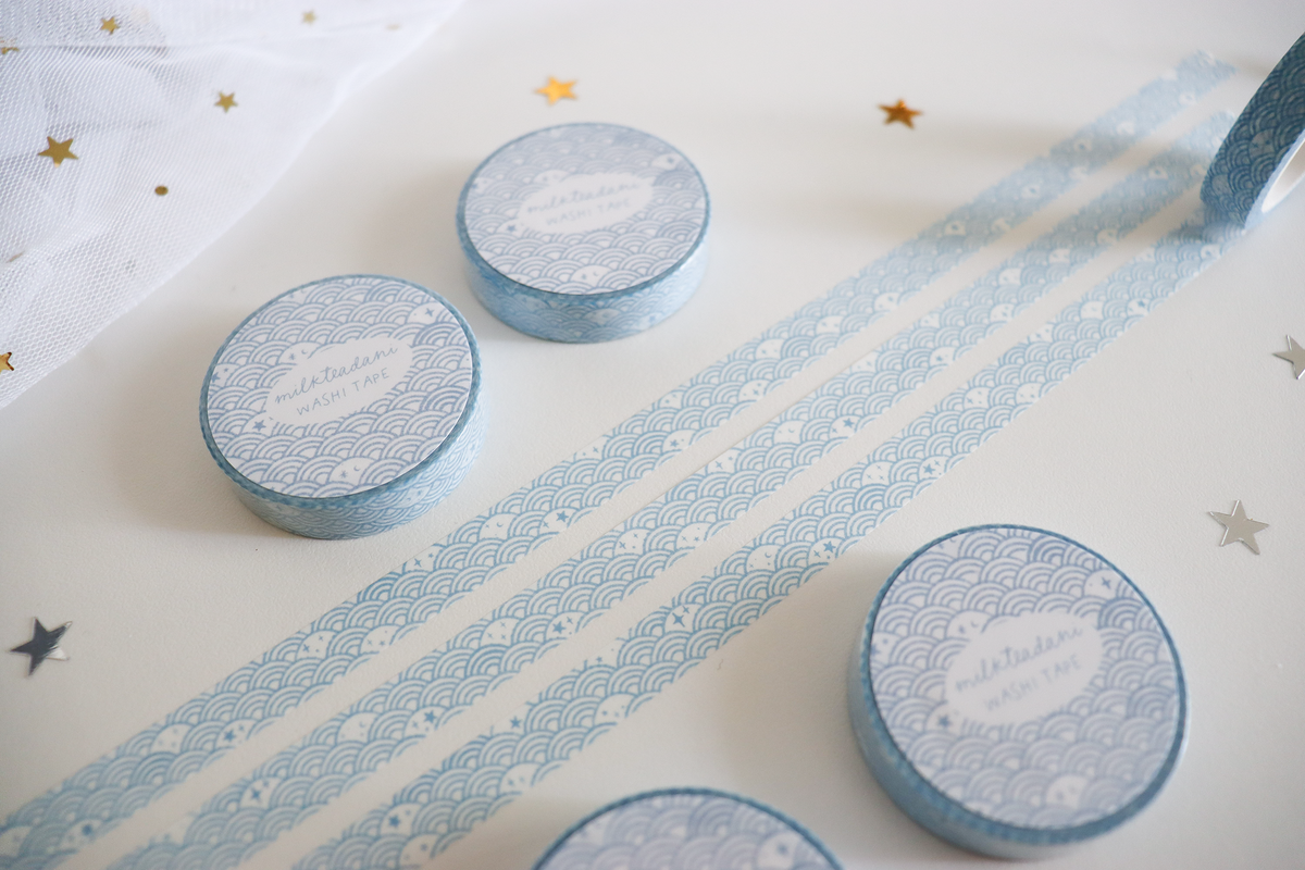 Washi Tape - 10MM Starry Seigaiha