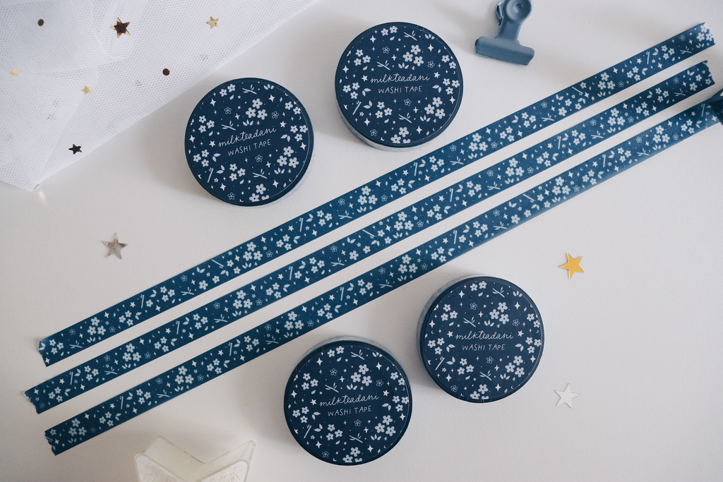 Washi Tape - 10MM Midnight Hanami