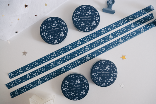 Washi Tape - 10MM Midnight Hanami