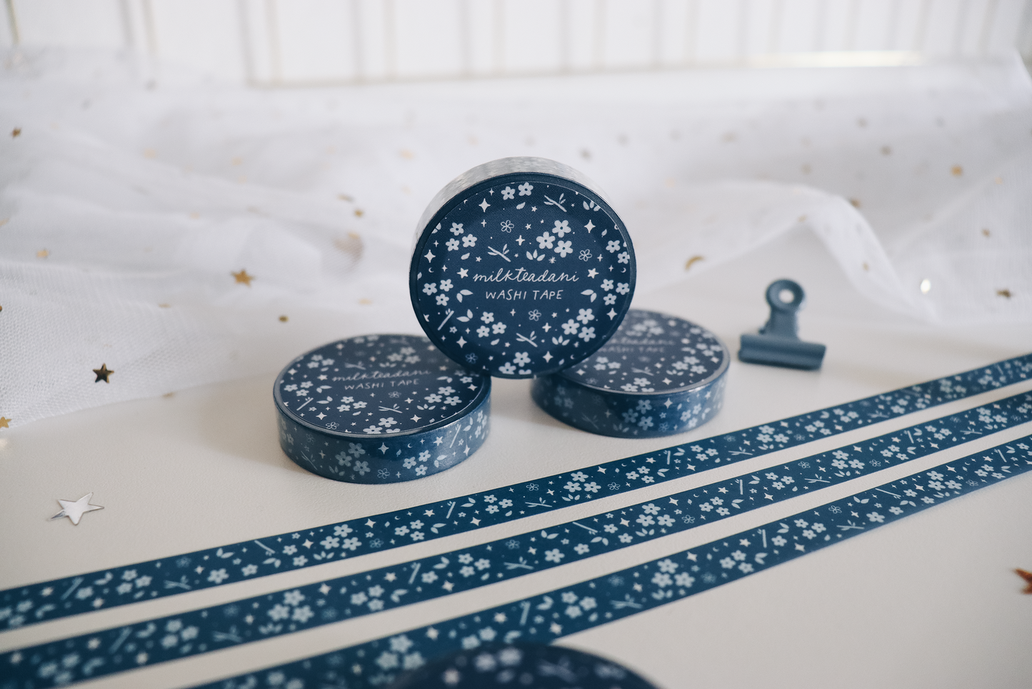 Washi Tape - 10MM Midnight Hanami