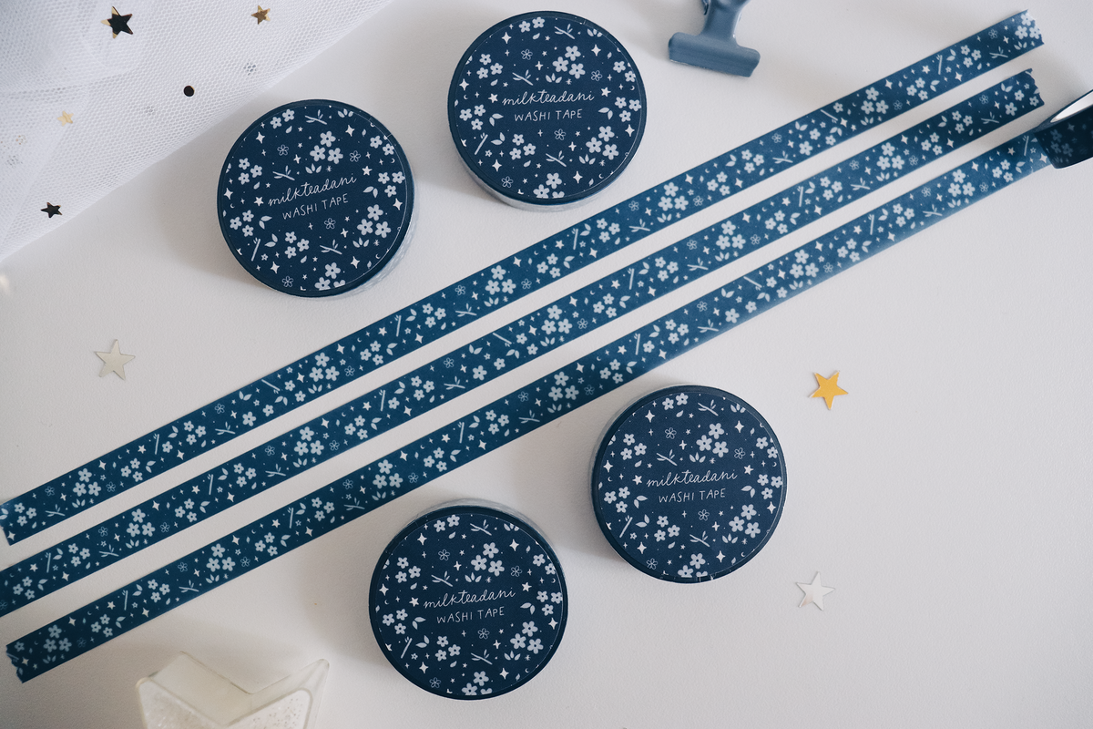 Washi Tape - 10MM Midnight Hanami