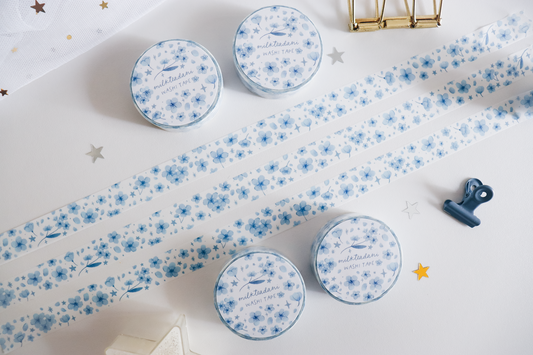 Washi Tape - 15MM Blue Sakura